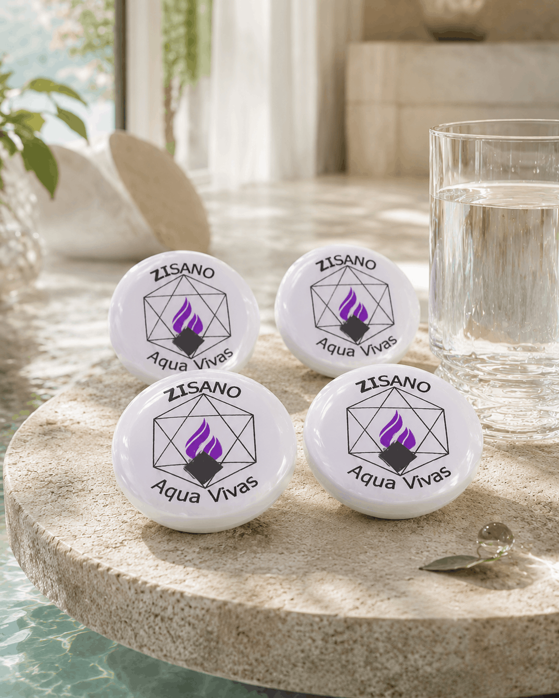 ZISANO Aqua Vivas Chip - 4er Set